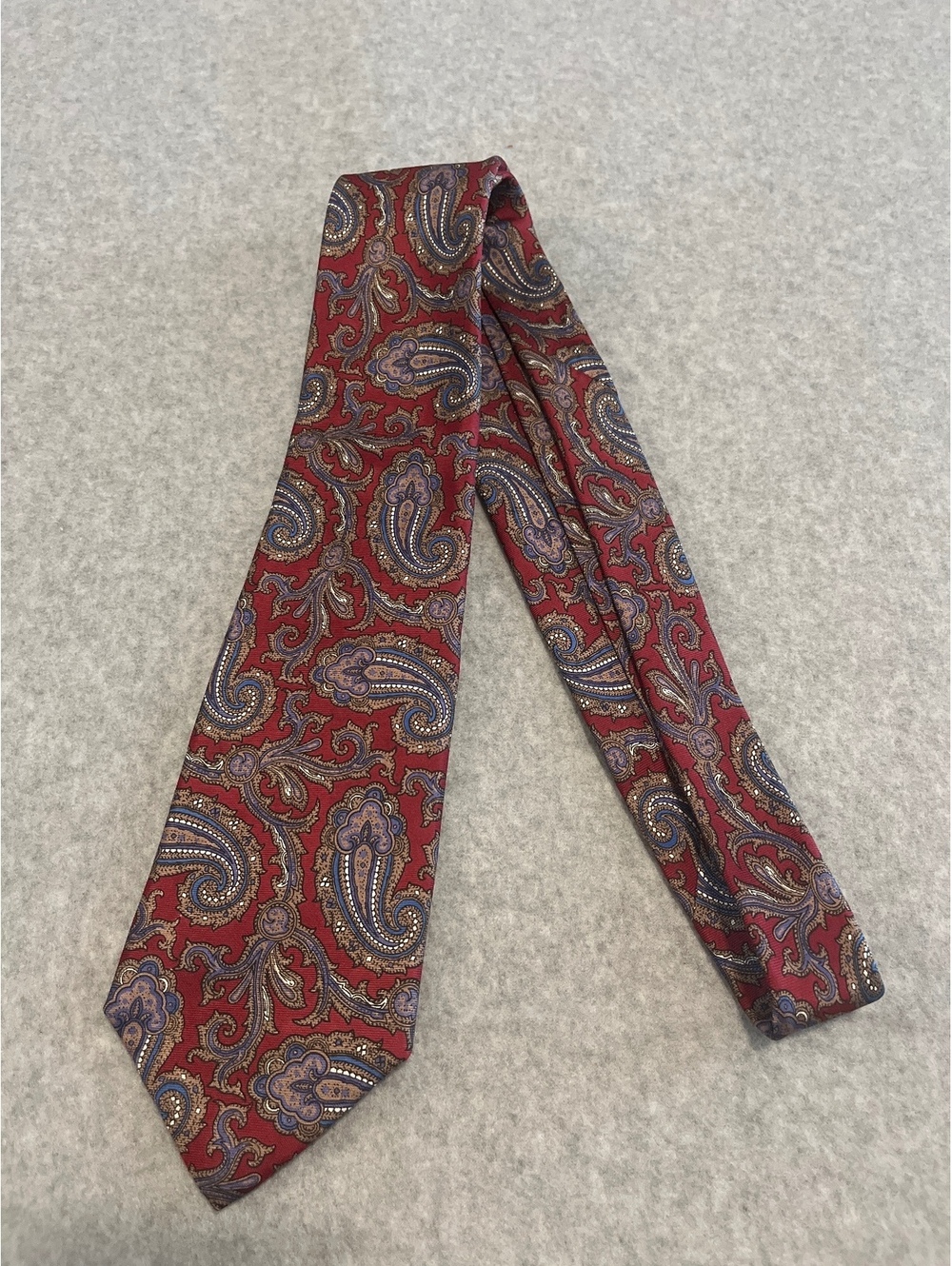 Carl Michaels for Sterns Paisley Silk Tie 56”